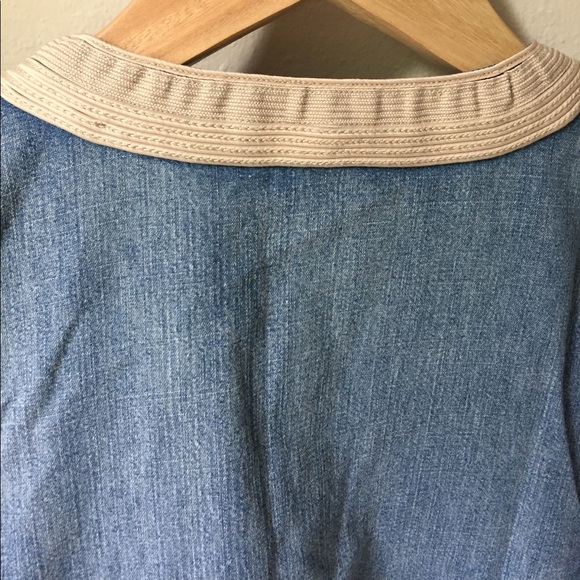 J. Crew Blue and White Embroidered Top - Picture 8 of 8